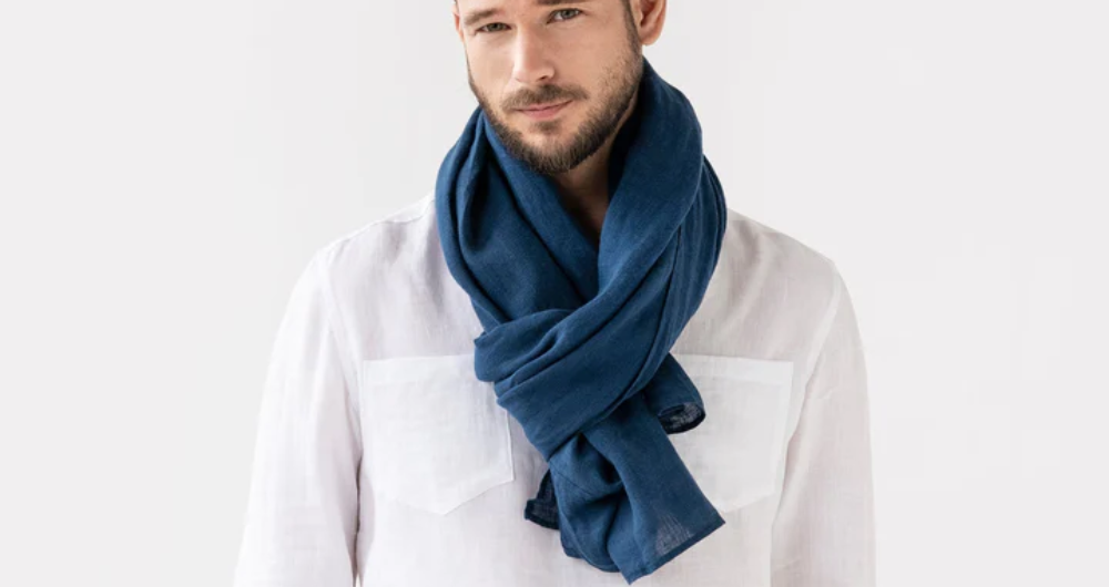 MEN'S LINEN SCARF